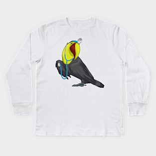 Toucan Doctor Stethoscope Kids Long Sleeve T-Shirt